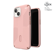 Speck Presidio2 Grip ClickLock & MagSafe Apple iPhone 15 (Dahlia Pink/Rose Copper)