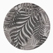 Lesnina PREPROGA ZA ZUNANJO UPORABO Floral 120/120 cm tkano siva