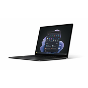 Microsoft Surface Laptop 5 i7-1265U Prijenosno racunalo 38,1 cm (15) Ekran osjetljiv na dodir Intel® Core™ i7 16 GB LPDDR5x-SDRAM 512 GB SSD Wi-Fi 6 (802.11ax) Windows 11 Pro Crno