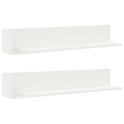 Vidaxl Stenske police 2 kosa bela 100x16,5x16,5 cm inženirski les