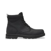 Timberland za moške. TB0A69UHW021 Usnjeni gležnjarji z Britton Road Mid black (44), Črna, Ravna stran, Čipke, Priložnost