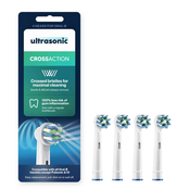 Ultrasonic nastavki CrossAction za Oral-B, 4 kosi, glava ščetke