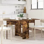 vidaXL Jedilna miza 138 x 70 x 73,5 cm Inženirski les Dimljen hrast