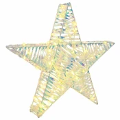 3D Zvijezda Topla bijela 55 x 52.5 x 9 cm PET