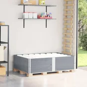shumee Paletni okvirji 2 kosa sivi 150x100 cm trdna borovina