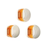 INF Držalo za mop brez sledi in vrtanja, 3 kosi – PVC + silikon, večbarvno, nosilnost 30 jin White+Orange, (5000298110)
