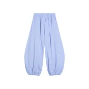 Bershka Hlače svetlo modra/pastelno rdeča