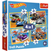 Trefl: Hot Wheels vozila puzzle - 4 u 1
