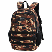 Target - Šolski nahrbtnik Target Seul Camouflage Brown