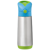 b.box termovka s slamico, 500 ml, modra/zelena