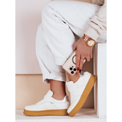 Sneakersy damskie na platformie NOXSTEP białe Dstreet