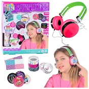 LEAN TOYS Kreativni Komplet Slušalke za Okrasitev DIY Nalepke