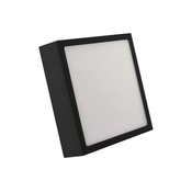 LED Stropna svetilka LED/12,5W/230V 17x17 cm črna