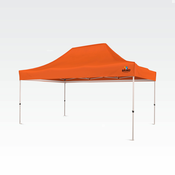 Komercialni paviljon 3x4,5m - brez 3 sten - Oranžna
