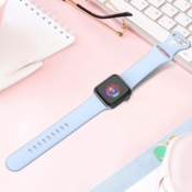 Apple Watch Silicone Strap blue gray M/L 42/44/45mm