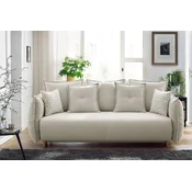 Atelier del Sofa Trosed na razvlacenje Puffy, 235 x 95 x 98 cm, Krem