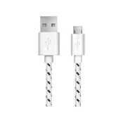 shumee EB181W esperanza micro USB 2.0 kabel A-B M/M 2,0 m pleten bel