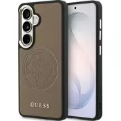 Guess PU perforirani 4G logotip magnetni zadnji pokrov za Samsung Galaxy S26 rjav