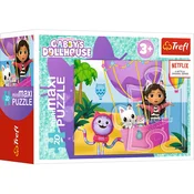 Trefl MiniMaxi PUZZLE KOCI DOMEK GABI 20 Elementów GABBYS DOLLHOUSE 21157