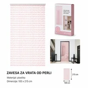 KMT Zavesa za vrata, Roze