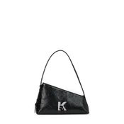 KARL LAGERFELD JEANS Torba za čez ramo  Geo Hochglänzende Schultertasche  črna