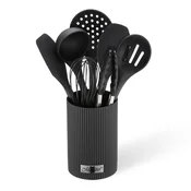 MEO kuhinjski pripomočki MAESTRO MR-1542-BLACK, 8 kosov, črna
