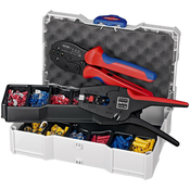 Knipex set Multistrip skidac izolacije + PreciForce® klešta za izolovane konektore u TANOS MINI-systainer® plasticnoj kutiji sa izolovanim papucicama (97 90 22)