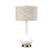 Elstead MILO-AB-TL-LANT - Stona lampa MILO 1xE27/60W/230V bež