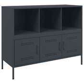Komoda antracit 100,5 x 39 x 79 cm celik