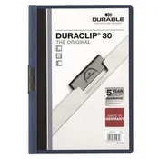 IZDRŽLJIVA Duraclip A/4 mapica za sponanje, do 30 listova, tamnoplava 220007