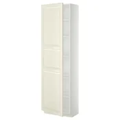 METOD Visoki element s policama, bela/Bodbyn prljavobela, 60x37x200 cm