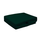 shumee Rjuha z elastiko 120x200 iz bombažnega frotirja, temno zelena