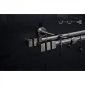 Teleskopska garnišna Sense Home Kocka - Crna - 120 cm - 210 cm