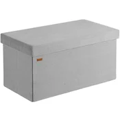 Northix Klop siva vrvica 76x38x38cm MDF zložljiva