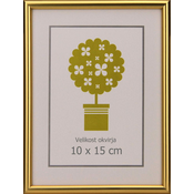 Karako Foto okvir 10x15 cm, plastika, namizni, stenski, 95 zlat