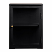 Črna kovinska vitrina 45x60 cm Carmel – Unique Furniture