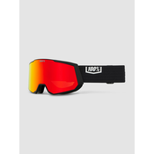 100Percent Snowcraft Xl Hiper Black/Red Goggle mirror red lens