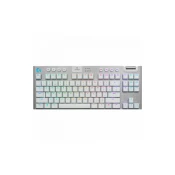 Mehanička tipkovnica Logitech - G915 X Lightspeed TKL Low-Profile, bežična, Tactile, RGB, bijela