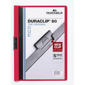 DURABLE mapa DURACLIP A4 60 (2209) 25 kosov Rdeča