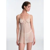 Penti Perilo PENTI Sandy Babydoll mit Stein-Detail, ungepolstert, bügellos bež