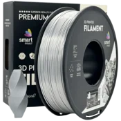 Smart Print Silk PLA srebrna Filament 1.75mm - Smart Print Sijajni Filament za 3D Tisk (1kg Kolut)