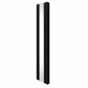 MONSTER Ovalni radiator z ogledalom - 1800 mm x 380 mm - črn, (21569911)
