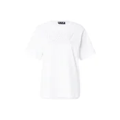 EA7 Emporio Armani Majica srebrna / bela