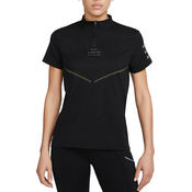 Nike W NK DFADV RUN DVN ENG SS TOP, ženska majica za trčanje, crna DM7747