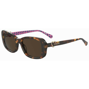 Love Moschino MOL060/S 05L/70 ONE SIZE (55) Havana/Rjava