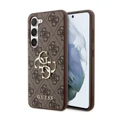shumee Guess 4G Big Metal Logo - ovitek za Samsung Galaxy S24 (rjav)