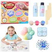 LEAN TOYS Kreativni set DIY: izdelava gnetljivih igrač (kocja tačka)