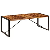 Vidaxl Jedilna miza iz trdnega palisandra 220x100x75 cm