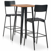 3-dijelni barski set celicni crni