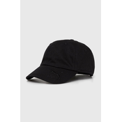 Bombažna bejzbolska kapa Puma črna barva, 024380